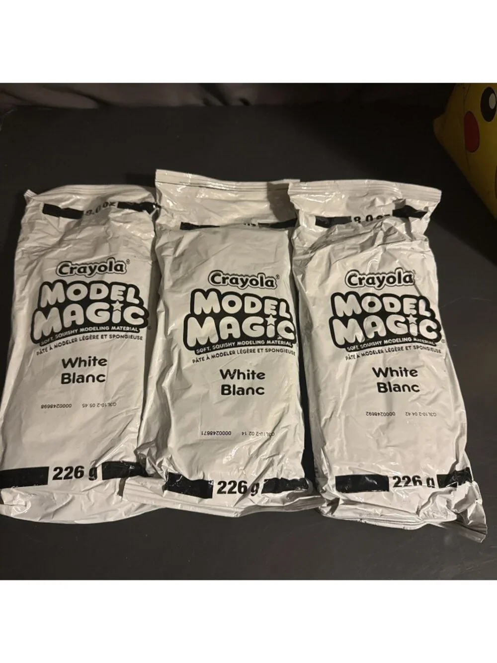 LOT of 3 Packs Crayola Model Magic Clay White Blanc NEW Sealed 8.0 oz
